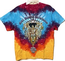 0008 Vintage Jimi Hendrix Experience Axis: Bold As Love Tie-Dye T-Shirt Size L