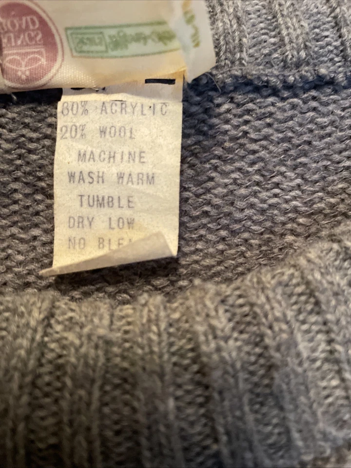 Vintage 60’s Sweater Sears Kings Road Large Wool Blend Snow Men’s Christmas Ski - Image 3 of 4