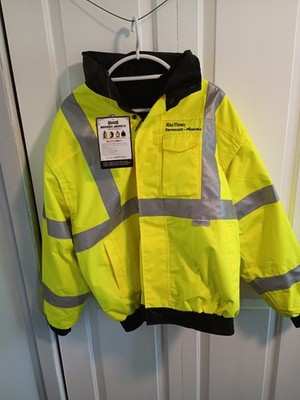 OccuNomix LUX-TJBJ Type R Class 3 Premium 4-In-1 Bomber Safety Jacket Large