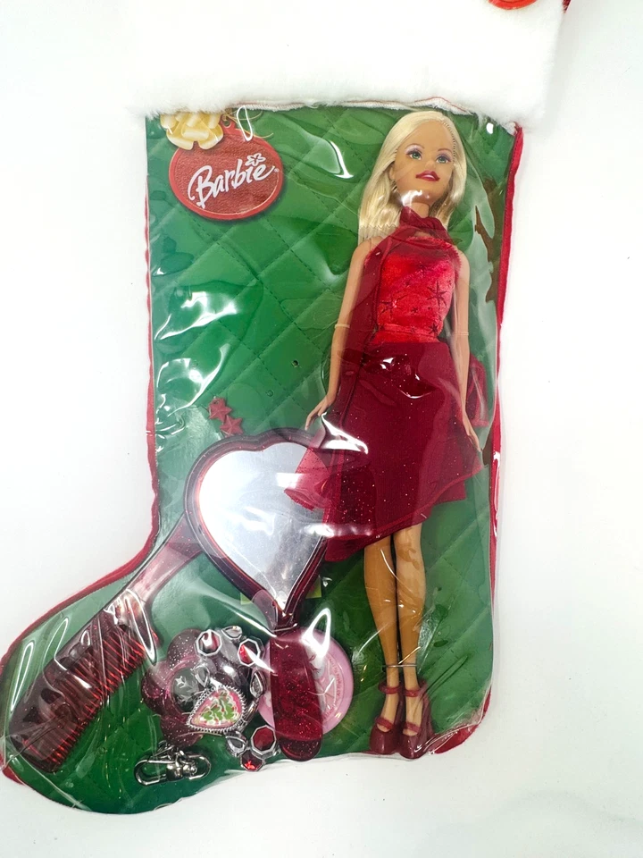 Muñeca Barbie 2004 Medias de vacaciones Set de regalo de Navidad G6471 Nuevo Foto 2 de 3