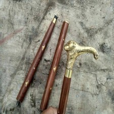 Antique Style Wooden Walking Stick Designer Handle Victorian Look Best Gift