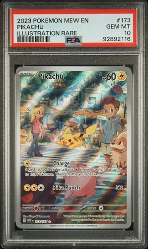 POKEMON PIKACHU 151 IR 173 PSA 10 GEM MINT INVEST ENGLISH