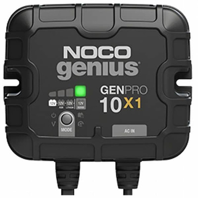 Noco GENPRO10X1 Battery Charger, 10 A Input, 6 ft L Cable