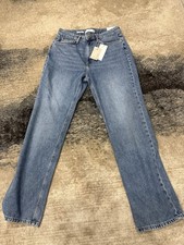 Mango Matilda Straight Jeans, Sky Blue RRP £35.99