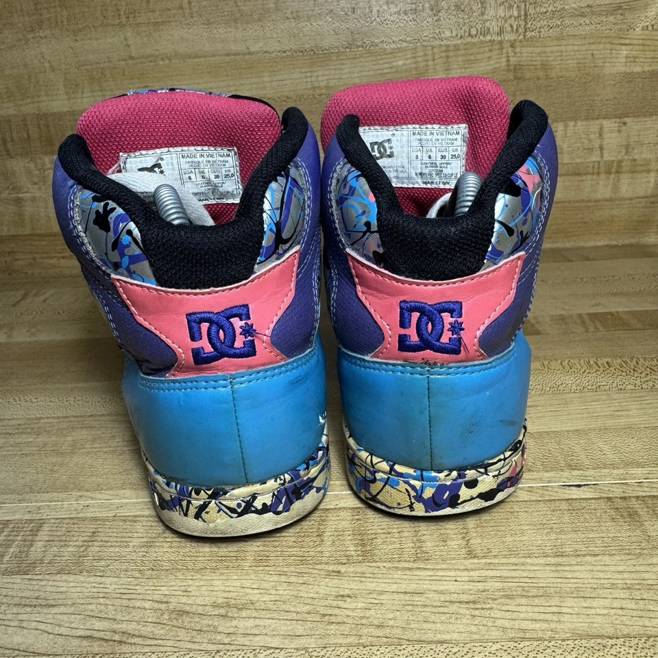 Y2K DC Womens Size 8 Pro Spec 3.0 Cup LE Skate 320286 Multicolor Sneaker Shoes - Image 4 of 4