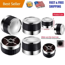 Stylish Replacement Knobs - 4 Stainless Steel Gas BBQ Control Knobs for Grills