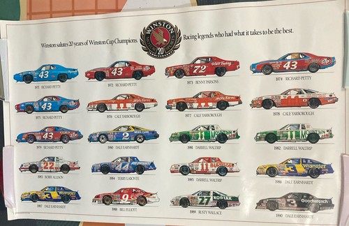 Nice Winston Cup 20th Anniversary 20x33" Poster