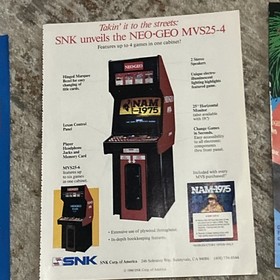 Lot Of 6 Neo Geo 2-4-6 Slot Mutation Nation Baseball Stars ARCADE GAME FLYER AD