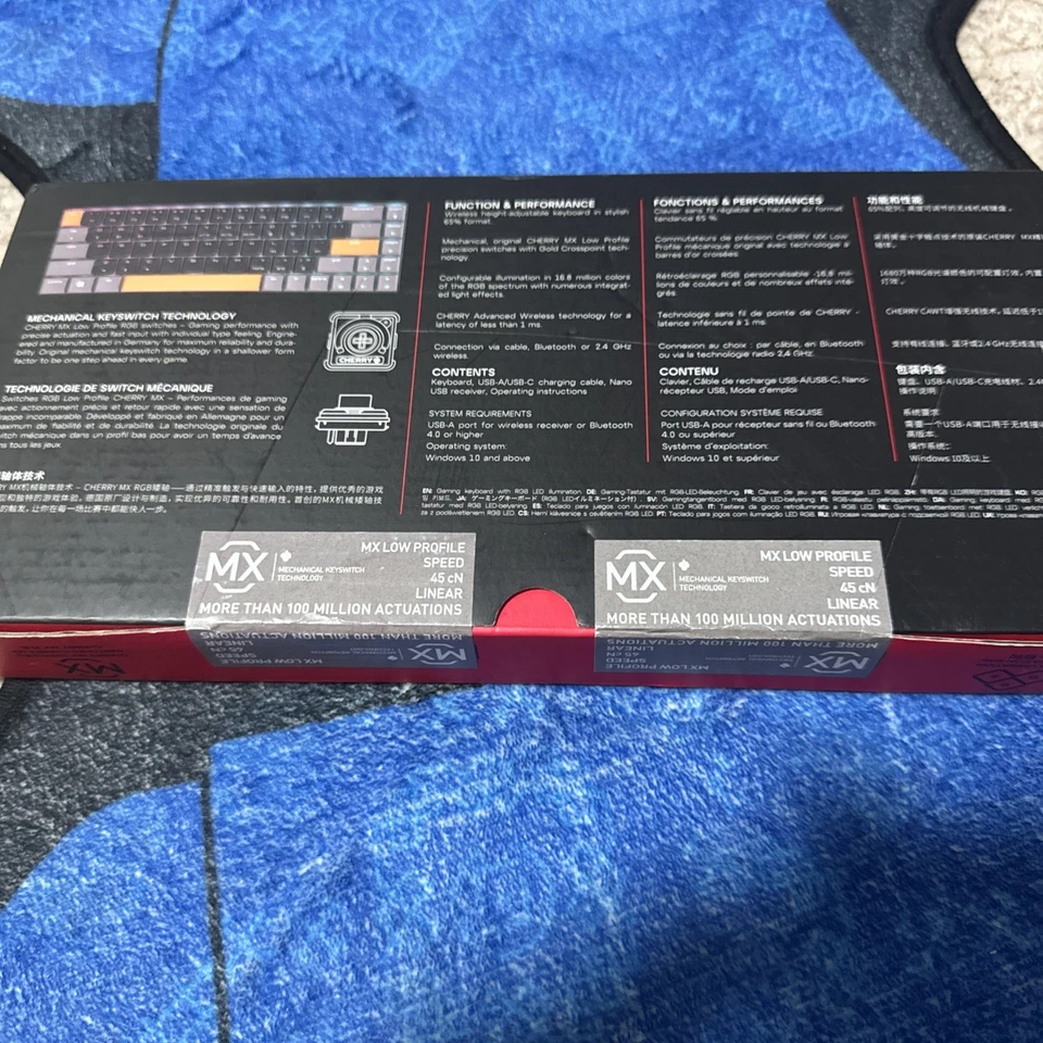 Cherry MX-LP 2.1 Compact Wireless RGB Gaming Keyboard MX Silver Speed Switches - Image 2 of 3