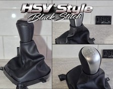 Black Stitch VE SHIFTER GEAR KNOB AND BOOT HOLDEN COMMODORE HSV V8 MANUAL SS SSV
