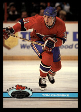 1991-92 Topps Stadium Club Tom Chorske #276 Montreal Canadiens NHL Hockey Base