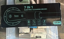 NEW!  7in1 Electric Cleaning Brush, Wireless, Powerful 25W - (open bx)