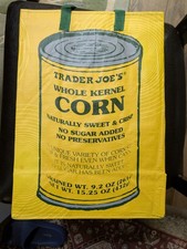 RARE NWT Trader Joe's - Reusable Grocery Bag - Can of Corn