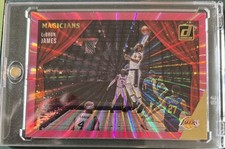 2021-22 Panini Donruss Holo Pink Laser Magicians Lebron James #3 NBA Lakers