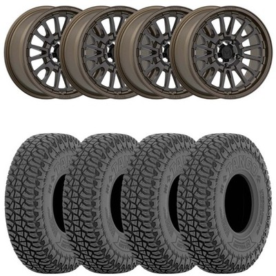 Valor Offroad Root Beer Tango 15x7 V14 UTV Wheel & Tire Kit - 4x137 Bolt Pattern