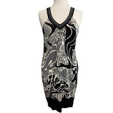 Stunning MissSixty sun mini dress edgy funky design Brand soft knit jersey small