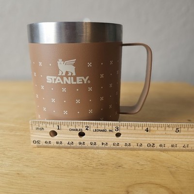Stanley 12oz Insulated Camp Mug Brown Stainless Steel Coffee Cup