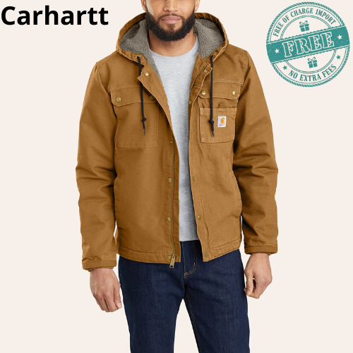 NEW Men's Duck Brown Rugged Flex Utility Work Jacket Warmth Comfortable