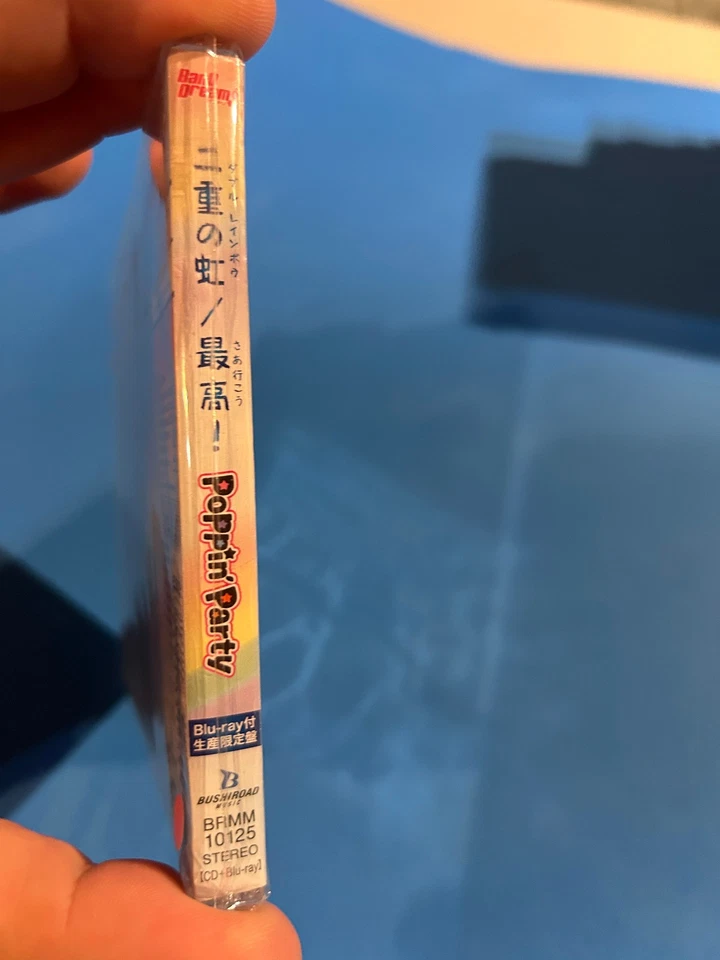 Bang Dream Poppin'Party Cd + blu ray Anime Game Music J-Pop soundtrack - Imagem 2 de 3