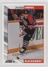 1992-93 Score Jocelyn Lemieux #309 0a4