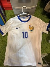 Nike France FFF Kylian Mbappé #10 Soccer Jersey Men’s L White Blue Red