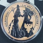 2019 Germania Mint "The Allegories" Terracotta Finish - 1 oz .9999 Fine Silver#1