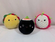 Squishmallows Food Lot Of 3 Plush Toy 5"