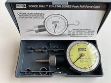 New Wagner 10lb x 2oz Push Pull Force Dial Gage FDK 160 with Case