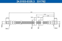 ATE 24.5103-0335.3 Bremsschlauch FüR Volvo