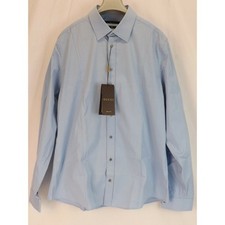 NWT GUCCI SKY STRETCH POPELINE PIECE COTTON SLIM DRESS SHIRT 17.5 44 #269070