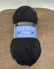 Berroco Ultra Wool Fine Fingering Yarn 100% Superwash Merino 100g Black 5334