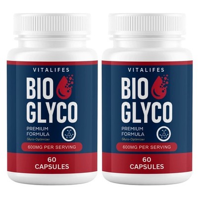 (2 Pack) Bio Glyco Premium Blood Support Supplement, BioGlyco (60 Capsules)