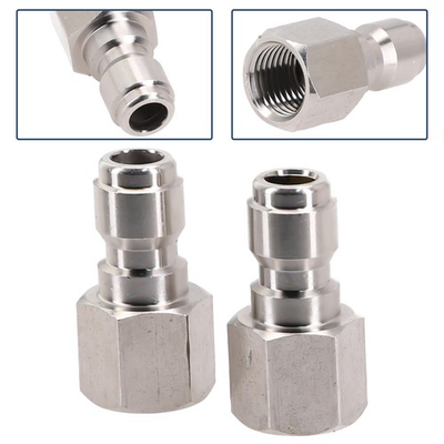 #ad Pressure Washer Fittings Stainless Steel Quick Connect 1 4 Male Female 5000PSI $9.71
