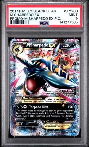 Pokemon PSA 9 M Sharpedo EX XY200 Holon 2017 Promo Premium Collection Mint