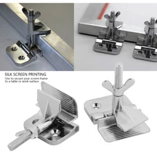 2 pcs/Set Silk Screen Printing Metal   Frame Hinge Clamp DIY Hobby Tool