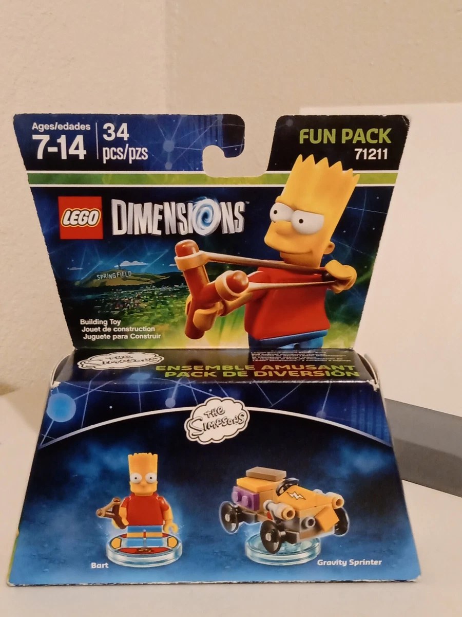 LEGO DIMENSIONS THE SIMPSONS BART GRAVITY SPRINTER FUN PACK