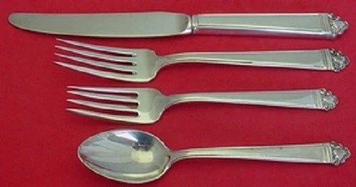 Ajuste(s) de lugar de tamaño regular de plata de ley Juliana By Watson 4 piezas Foto 2 de 4