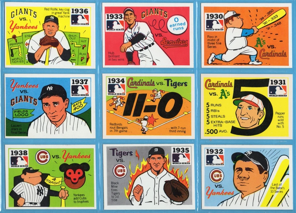 1971 Fleer Laughlin 世界系列卡全套近乎完好惊人套装! 销售价格! — 第 4/4 张图片
