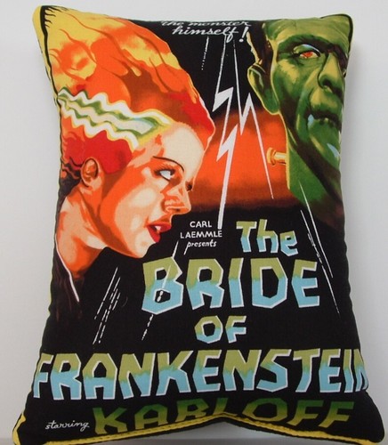 Vintage Horror Movie Poster On Small Cotton Pillows, Sale For 1 Your Pick, New - Picture 25 of 31