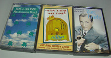 Lot of 3 Bing Crosby Cassette Tapes MacNamara's Band Swinging on a Star Show