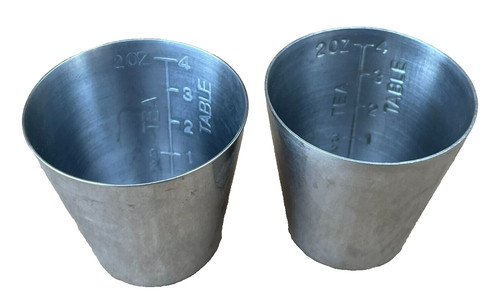 Polar Ware 18-8 Stainless Steel Cup, 2 Oz (Lot of 2)