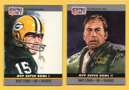 Bart Starr #1 1990 Pro Set Super Bowl MVP card