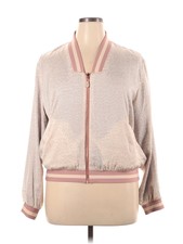 Stella & Dot Women Pink Track Jacket Xl