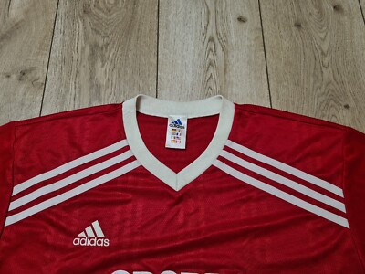 ADIDAS RETRO VINTAGE 90s FOOTBALL SHIRT SOCCER JERSEY RED