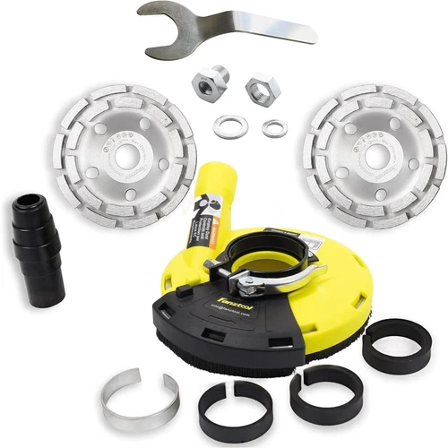 Gebraucht-Absaughaube für Winkelschleifer 125mm + Diamantschleiftopf PROFI*2