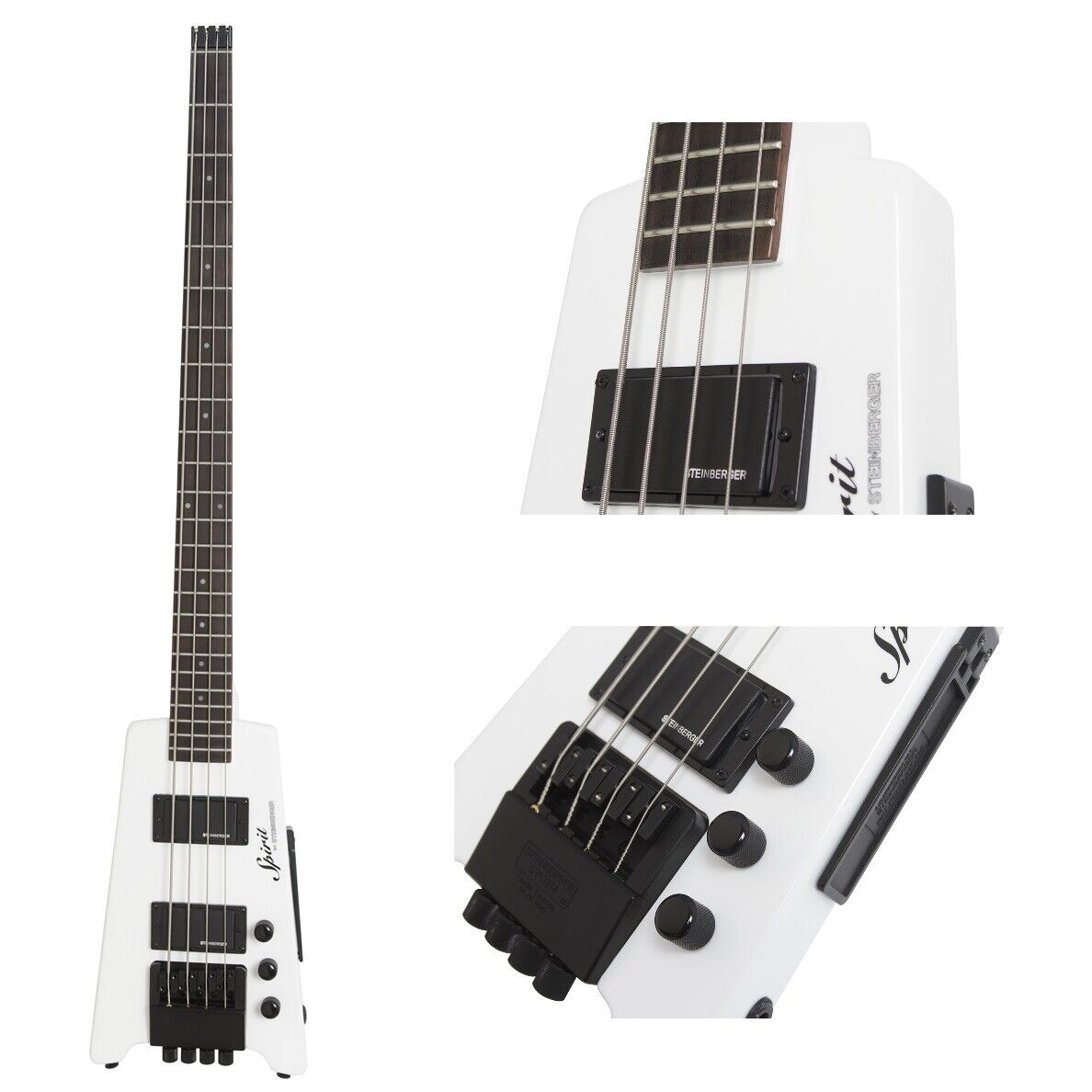 STEINBERGER XT-2 Standard Bass White Spirit Series Headless Electric Bass Guitar