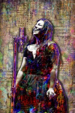 Amy Lee of Evanescence Poster Evanescence Tribute Art 12x18in Free Shipping US