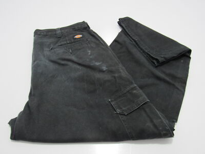 Dickies lockere gerade Cargo-Chinohose für Herren schwarz W 34/ L30 REF (14390)