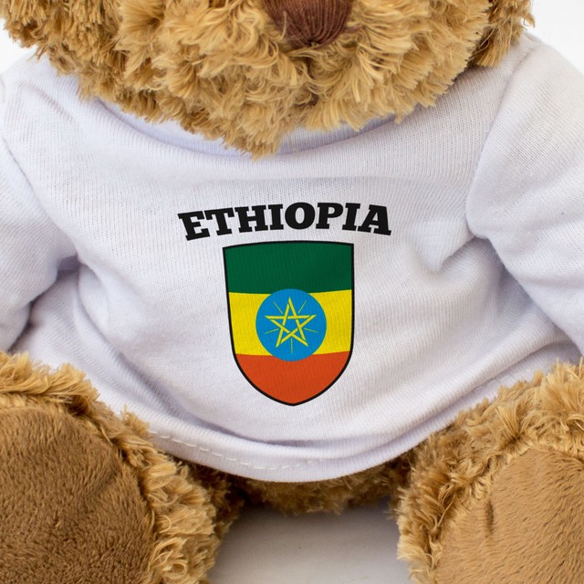 NEW Ethiopia Flag Teddy Bear Ethiopian Fan Gift Present Birthday
