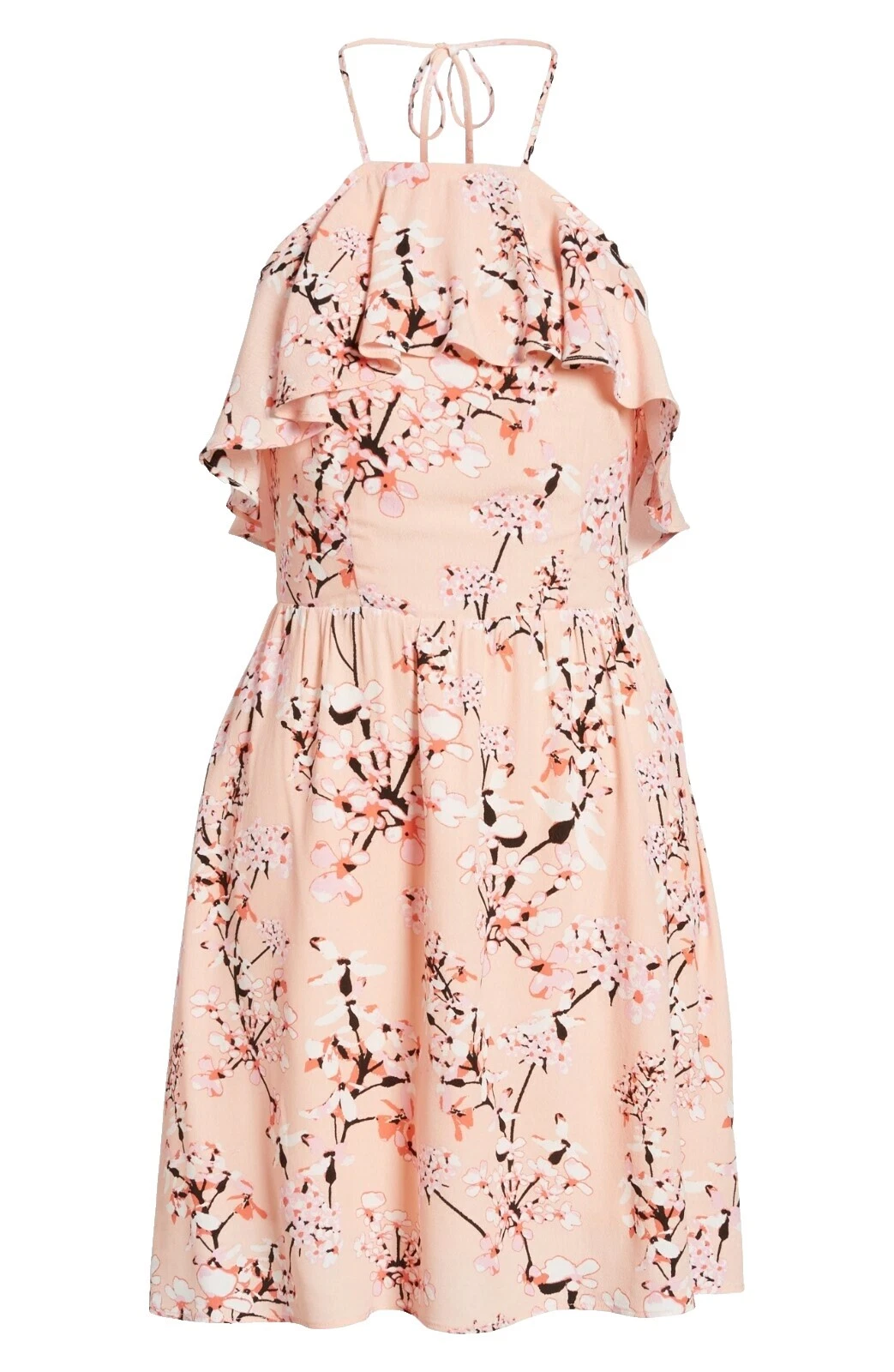 女式休闲羊绒花卉连衣裙